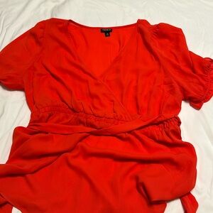 Orange Torrid Babydoll Shirt